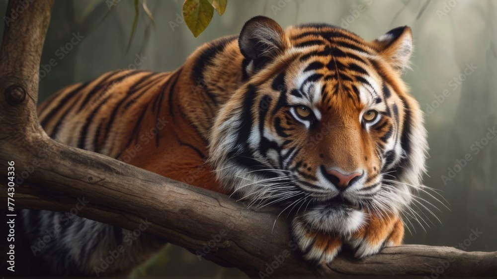 Fototapeta premium tiger in zoo