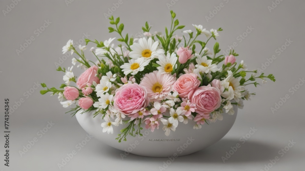 vase with flowers vase with flowers