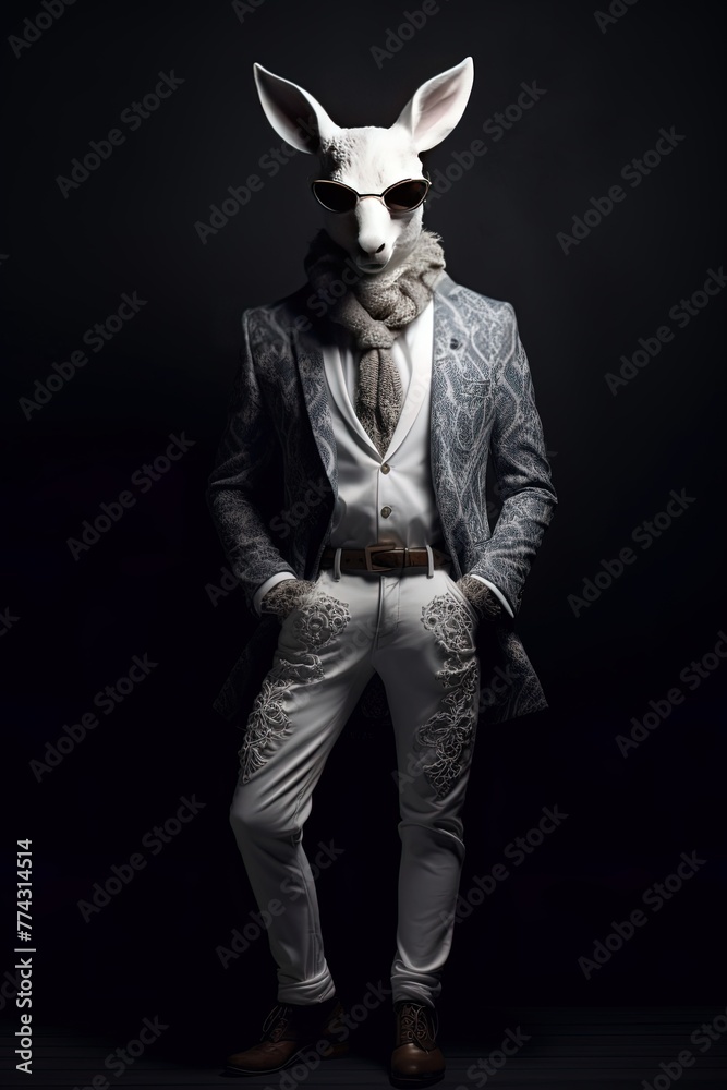 Animal fashion model