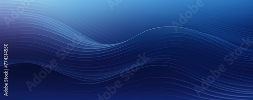 Navy gradient wave pattern background with noise texture and soft surface 