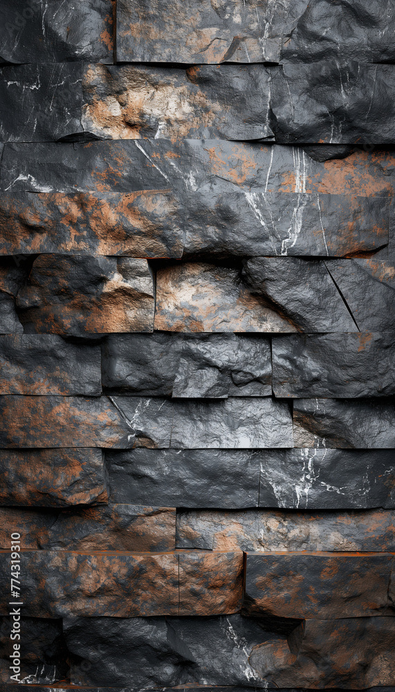 Rugged Stone Wall Texture in Natural Patterns Rugged Stone Wall Texture in Natural Patterns