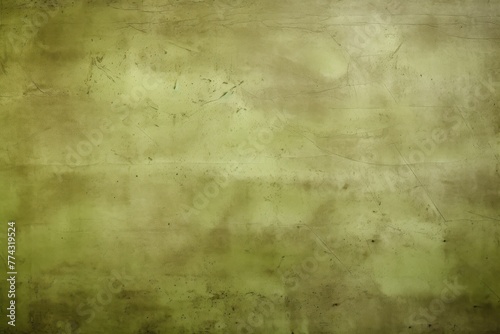 Olive barely noticeable color on grunge texture cement background pattern with copy space