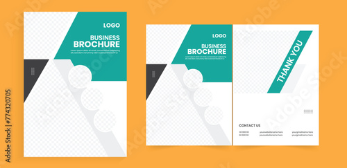 bifold a4 brochure design. bifold brochure templates. trendy business marketing planning design, or booklet. company advertising vector annual report, paperback template.