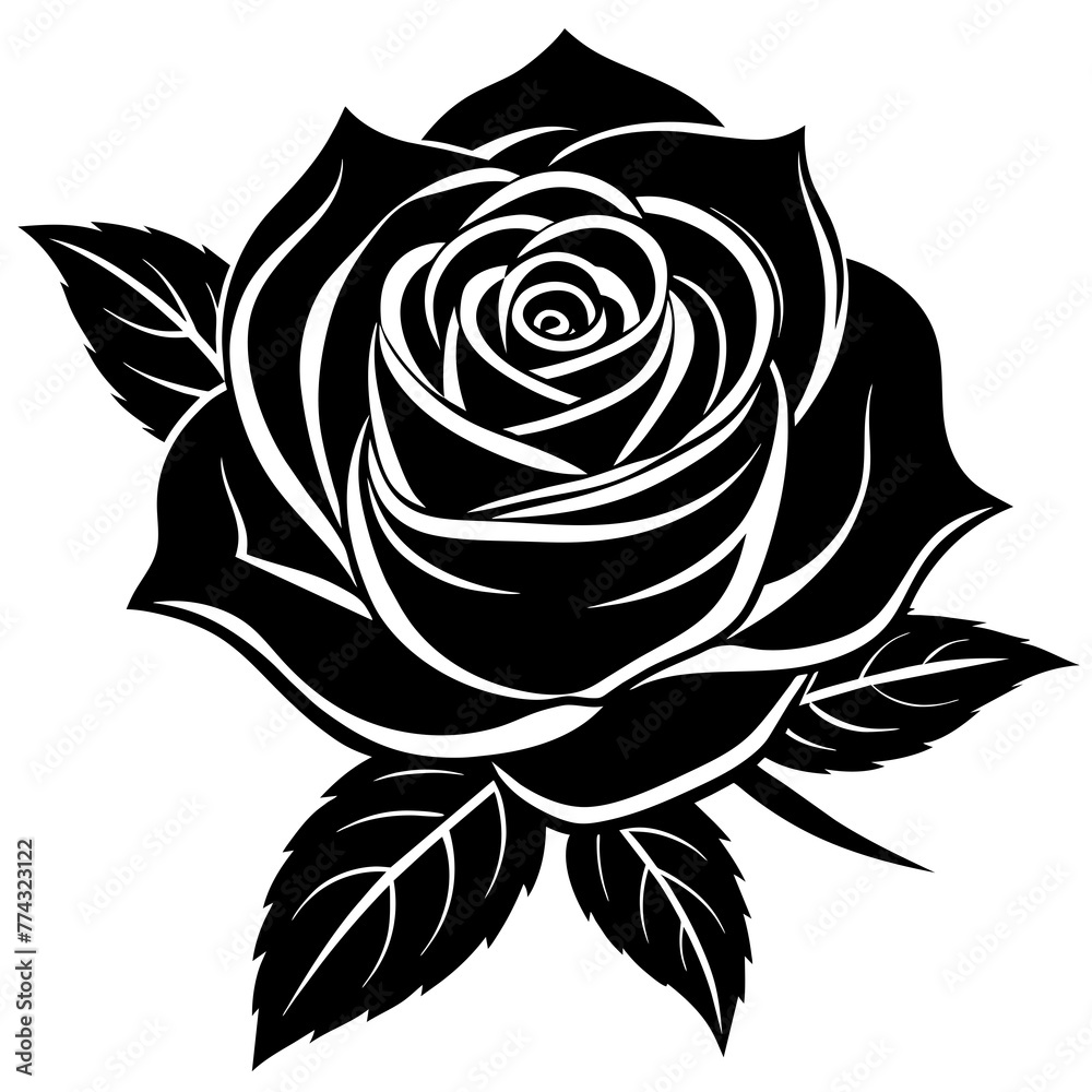 flower silhouette vector illustration svg file flower silhouette vector illustration svg file
