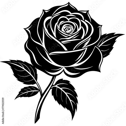 Wallpaper Mural flower silhouette vector illustration svg file Torontodigital.ca