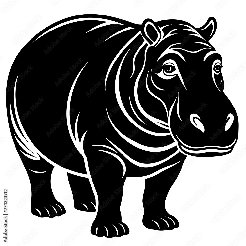 Fototapeta premium animal silhouette vector illustration svg file