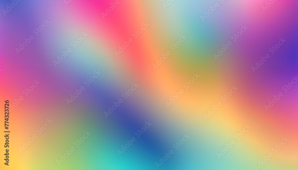 Multicolor amazing defocus background. Red blue yellow pink violet gradient abstract pattern. Rainbow colorful blur illustration. Attractive creative formless template.