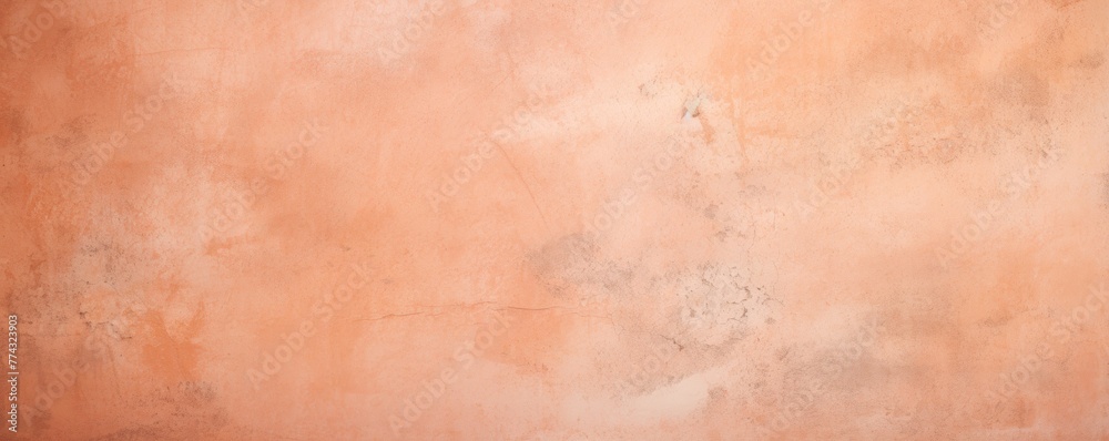 Peach barely noticeable color on grunge texture cement background pattern with copy space 