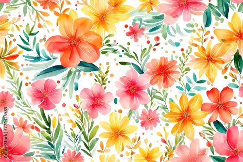 seamless pattern with flowers