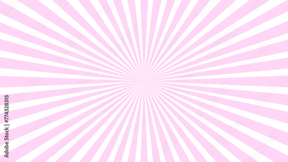 Pink and white sunburst background Pink and white sunburst background