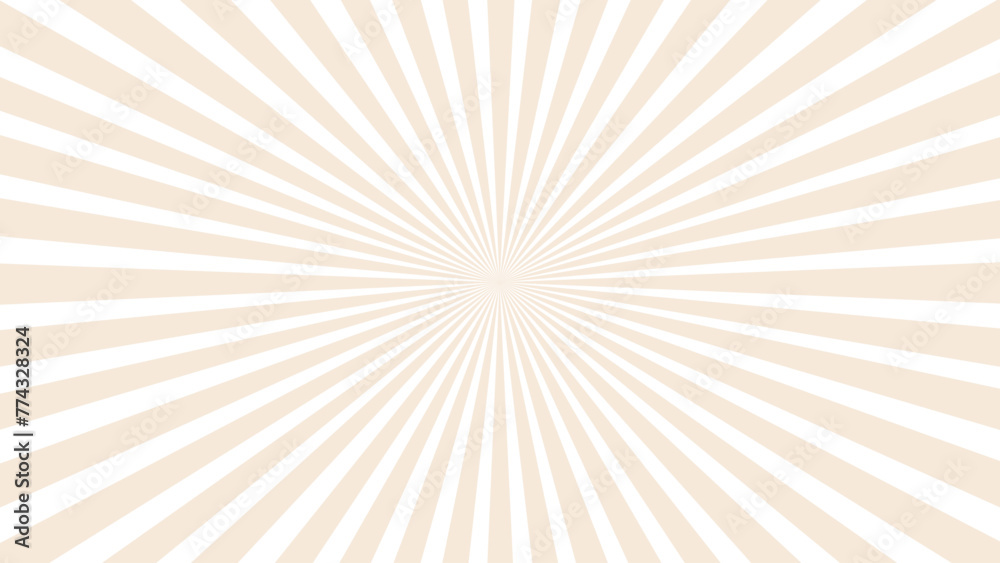 Beige and white sunburst background Beige and white sunburst background