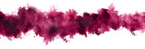 Maroon and magenta watercolor smudge pattern on transparent background.