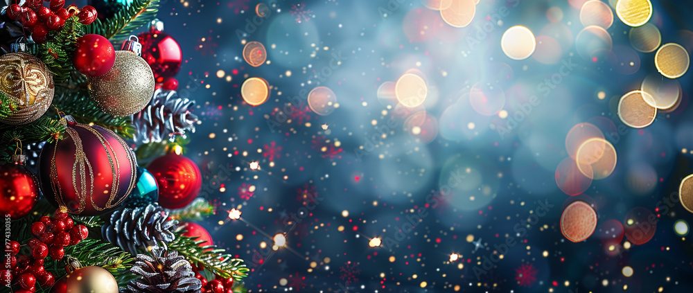 christmas tree with colorfull