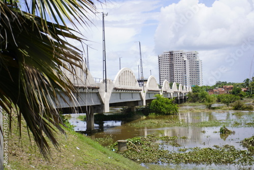 Bridge over the Acaraú River in Sobral. Ceará, Brazil. photo
