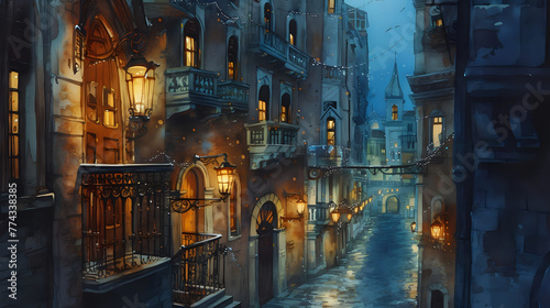 Mystical Metropolis: A Glimpse into the Romantic Night City