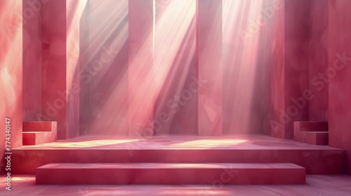 Room With Yellow Curtain and Wooden Table