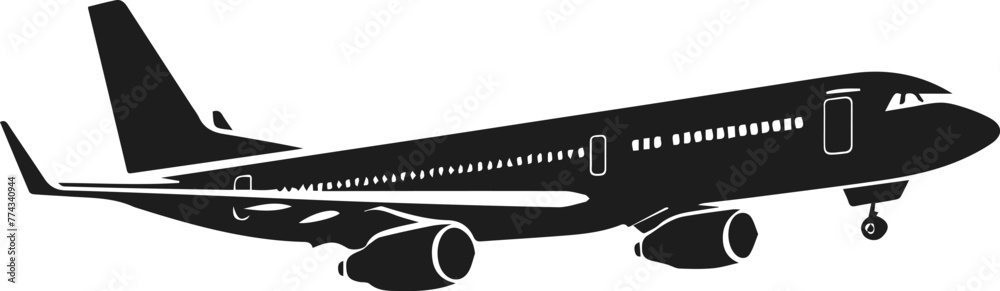 silhouettes of airplane silhouettes of airplane