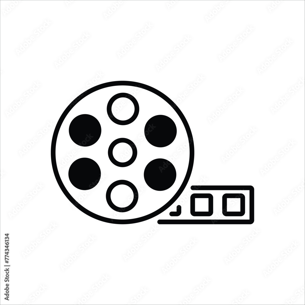 Film Reel icon editable stock vector icon Film Reel icon editable stock vector icon