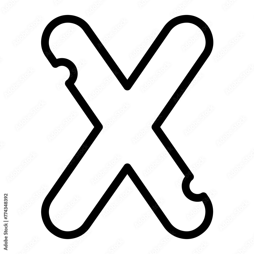 X letter mice font. X letter mice font.