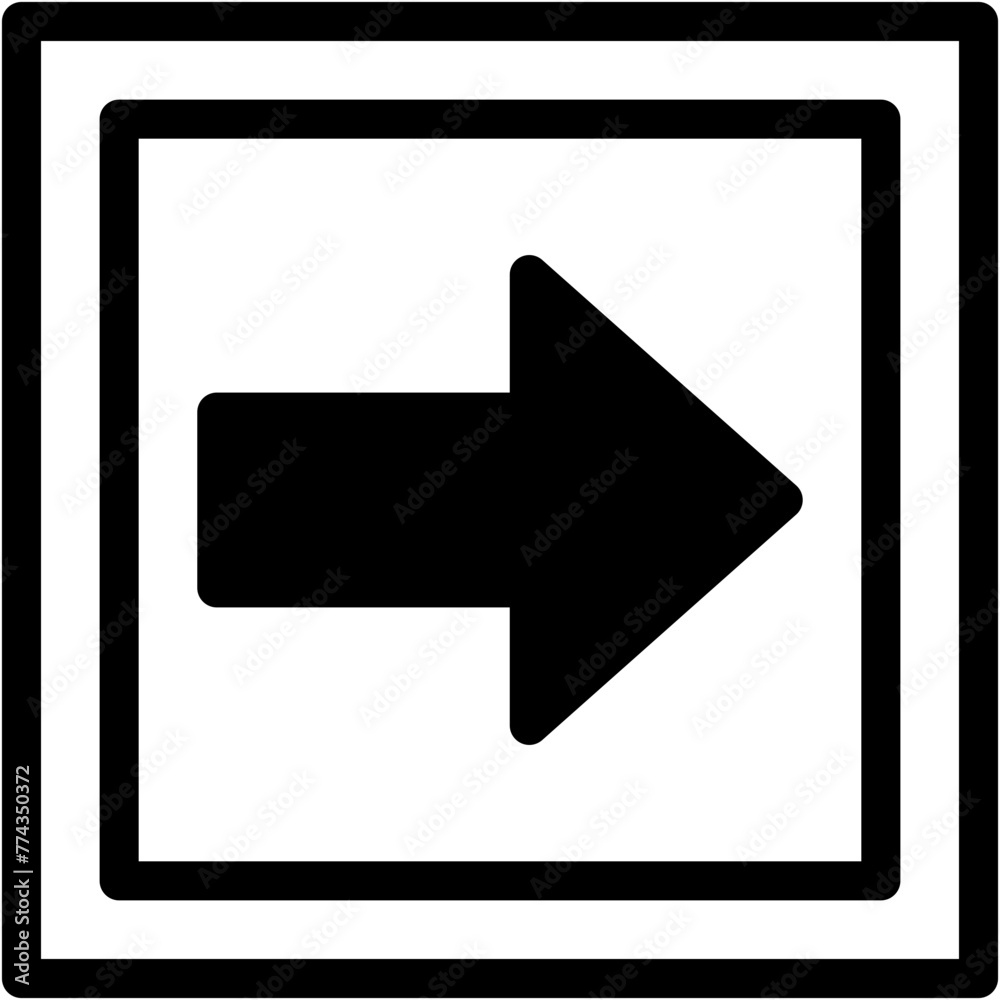 Turn Right, Signaling, Regulation, Traffic Sign, Right Arrow Icon