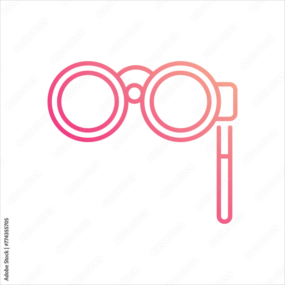Binoculars icon editable stock vector icon Binoculars icon editable stock vector icon