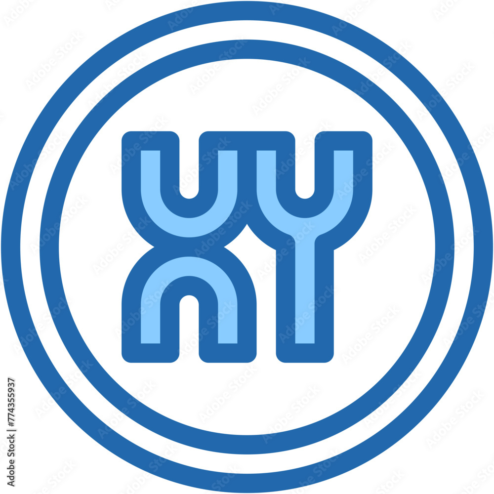Vector Icon XY Chromosome, Body, Cell, Science, DNA, Genetics Vector Icon XY Chromosome, Body, Cell, Science, DNA, Genetics
