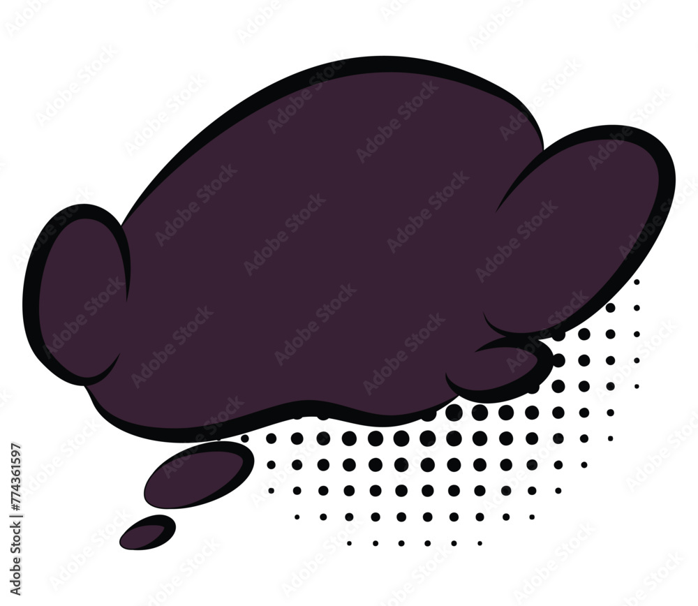 Comic style speech bubble. Speech balloon or element. Funny vector design element. Vector cartoon illustration isolated on white background Comic style speech bubble. Speech balloon or element. Funny vector design element. Vector cartoon illustration isolated on white background