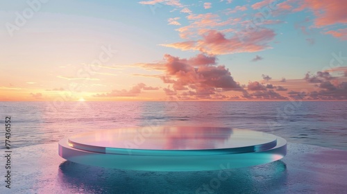 Floating Pool in the Middle of the Ocean photo