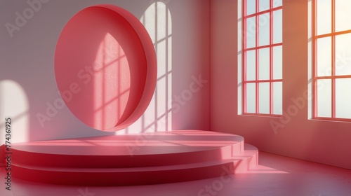 Three Pink Balls on Pink Background