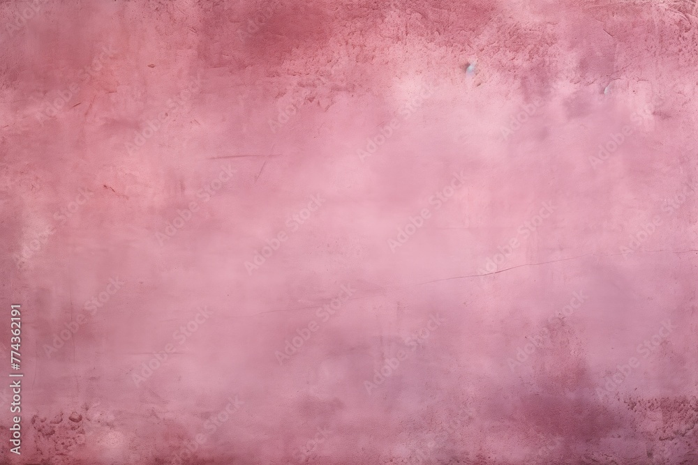 Pink barely noticeable color on grunge texture cement background pattern with copy space 