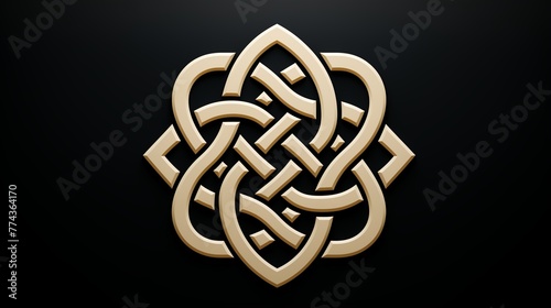 A unique logo icon featuring an intricate, interwoven Celtic knot.