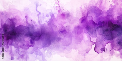 Purple abstract watercolor stain background pattern 