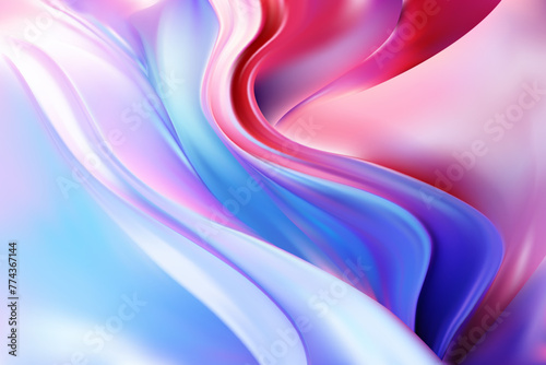 Abstract background of red, blue and purple folds