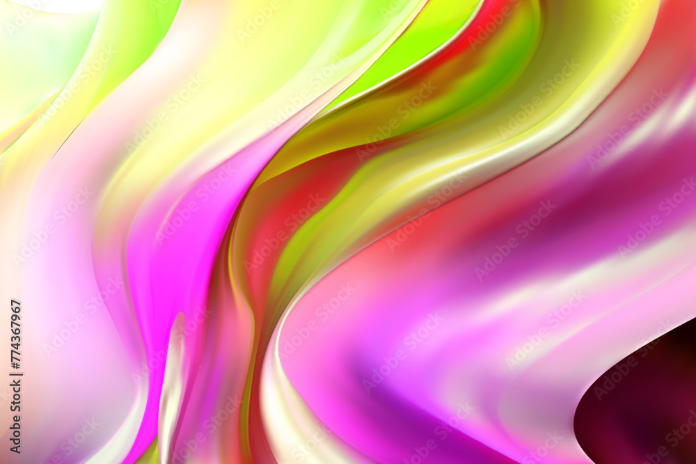 Bright abstract background with pink and green waves Bright abstract background with pink and green waves