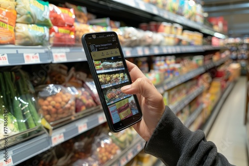 Mobile App for Scanning Barcodes in Supermarket Shopping
