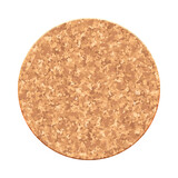 Mockup of a cork coaster for hot and alcohol