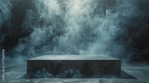 Bench With Smoke