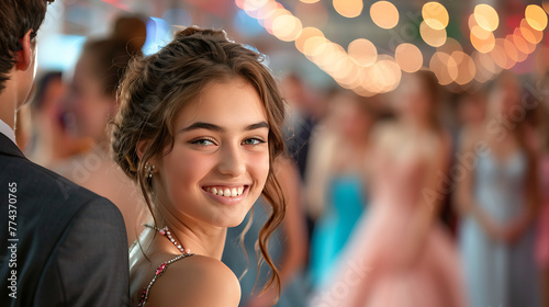 Teenagers preparing for and attending end-of-year dances or proms
