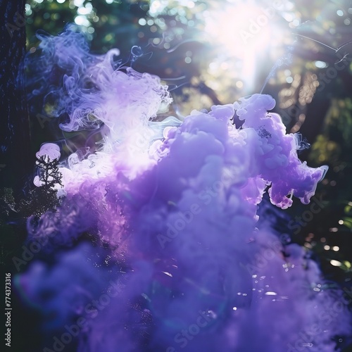 purple smoke