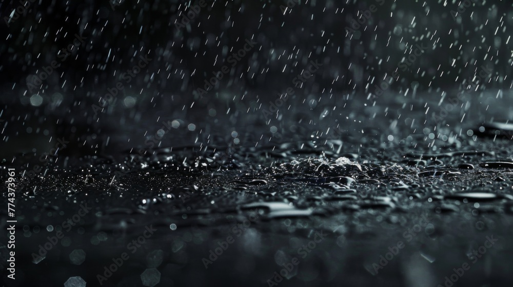 Rain on a black background. Raindrop overlay Rain on a black background. Raindrop overlay
