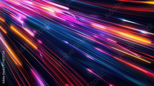 Abstract vector motion twist. Realistic neon pink, line speed with reflections. Curve light effect of blue line, purple laser beam. Neon laser color wave swirl. Electric wavy trail. Light effect png.