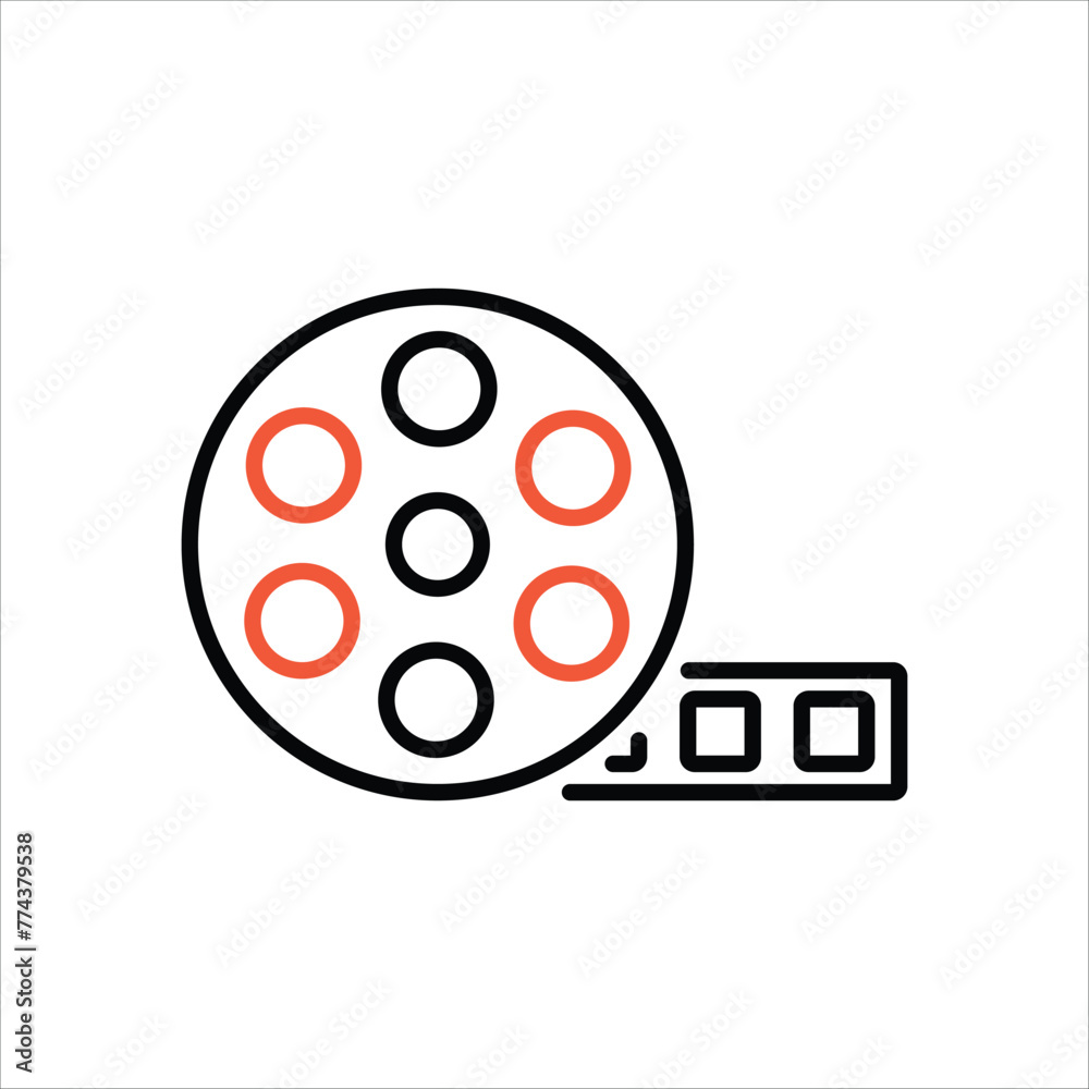 Film Reel icon editable stock vector icon Film Reel icon editable stock vector icon