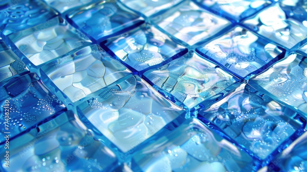 Glass mosaic background. Trendy tiles fashionable geometric shapes banner Glass mosaic background. Trendy tiles fashionable geometric shapes banner