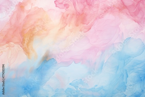 Rose Azure Mustard abstract watercolor paint background barely noticeable with liquid fluid texture for background  banner with copy space and blank text area 