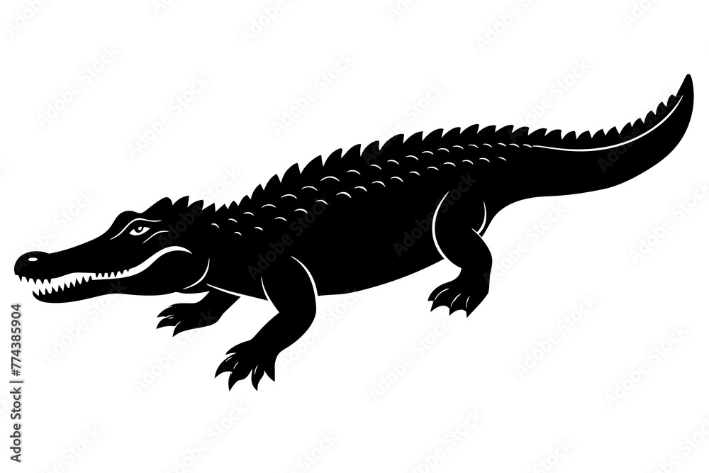 Naklejka premium crocodile vector illustration