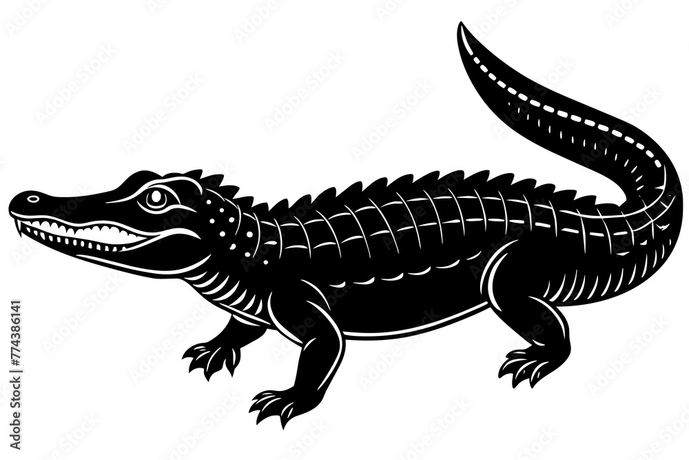 Naklejka premium crocodile vector illustration