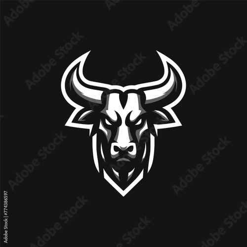 Wallpaper Mural Bull Head Logo Vector Art Illustration Torontodigital.ca