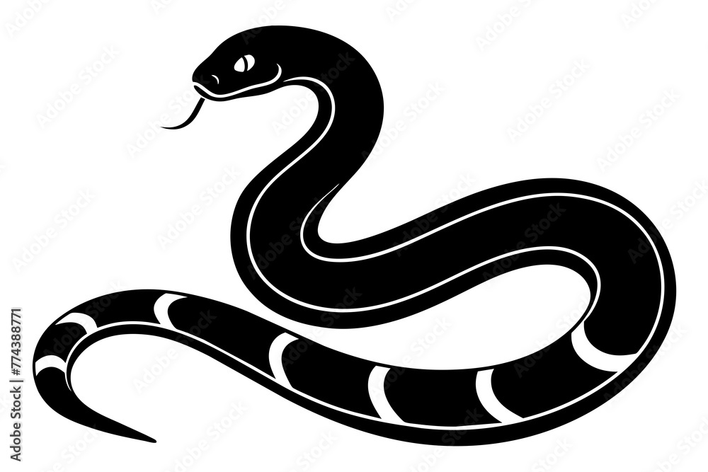 snake silhouette vector illustration snake silhouette vector illustration