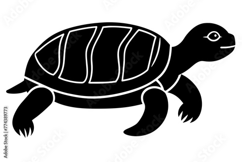 turtle silhouette vector illustration