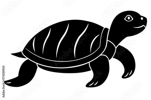 turtle silhouette vector illustration